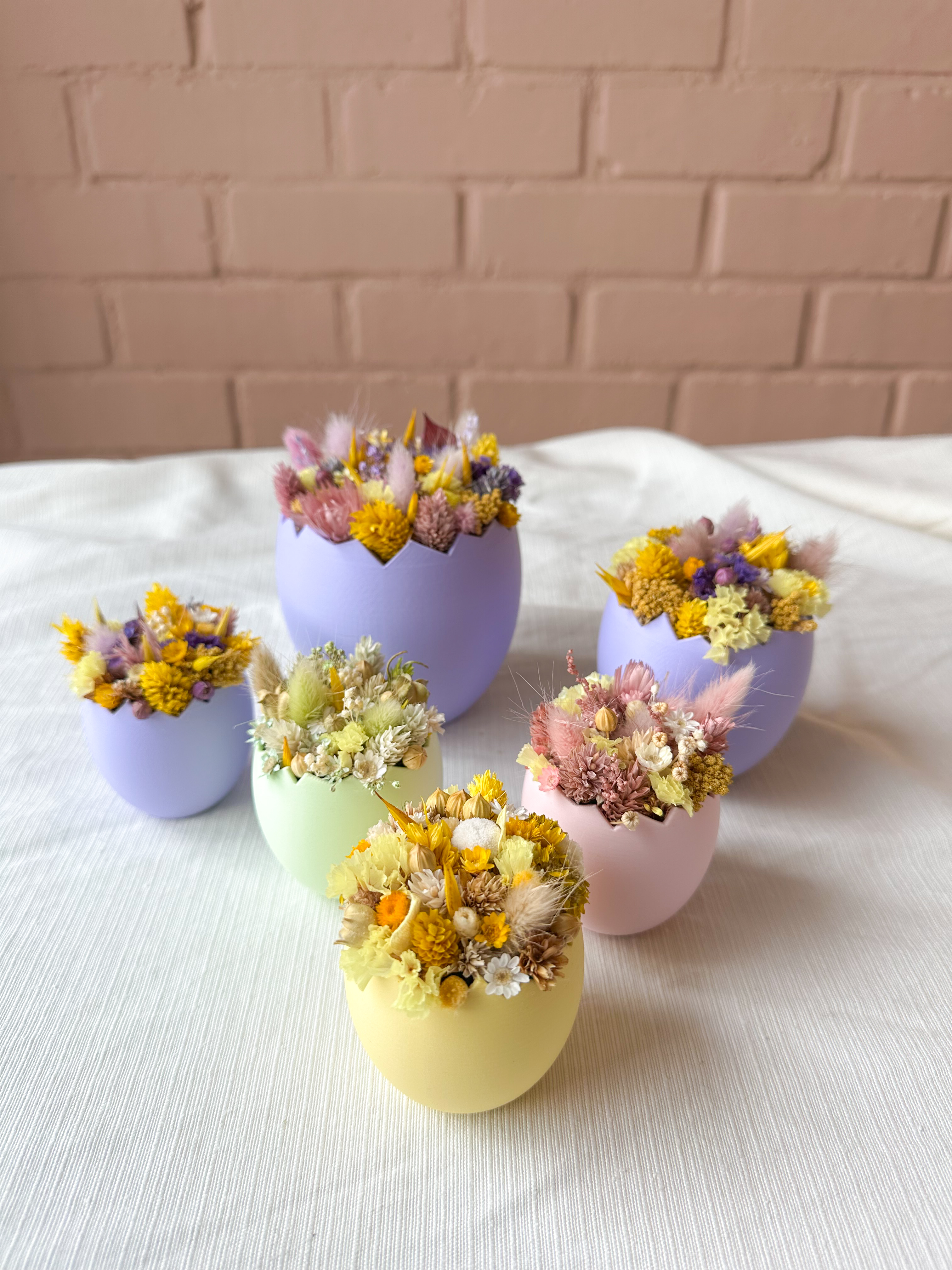 DIY-Pakket: 3x paasei vullen met droogbloemen
