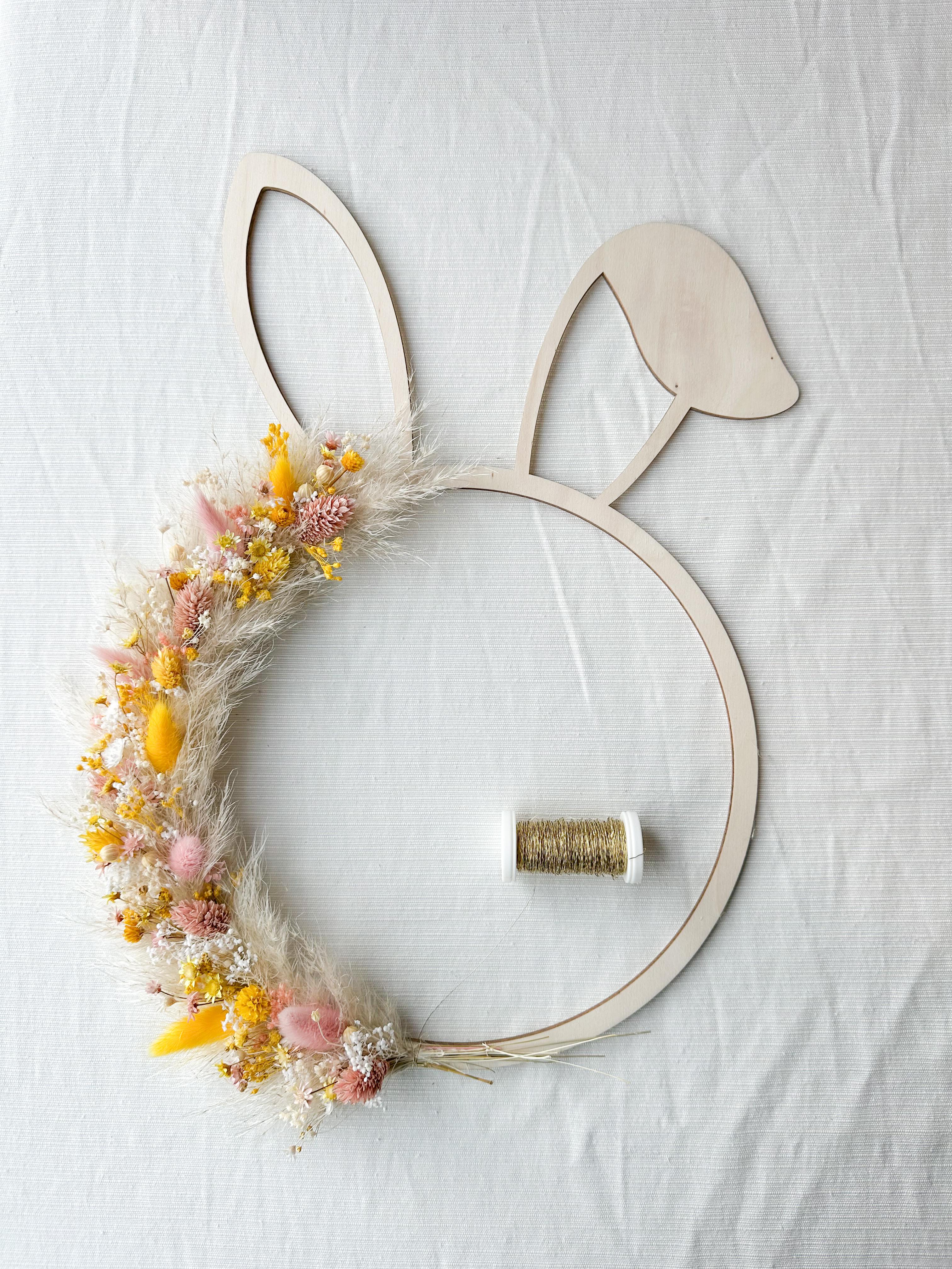 DIY pakket paashaas krans - Foto