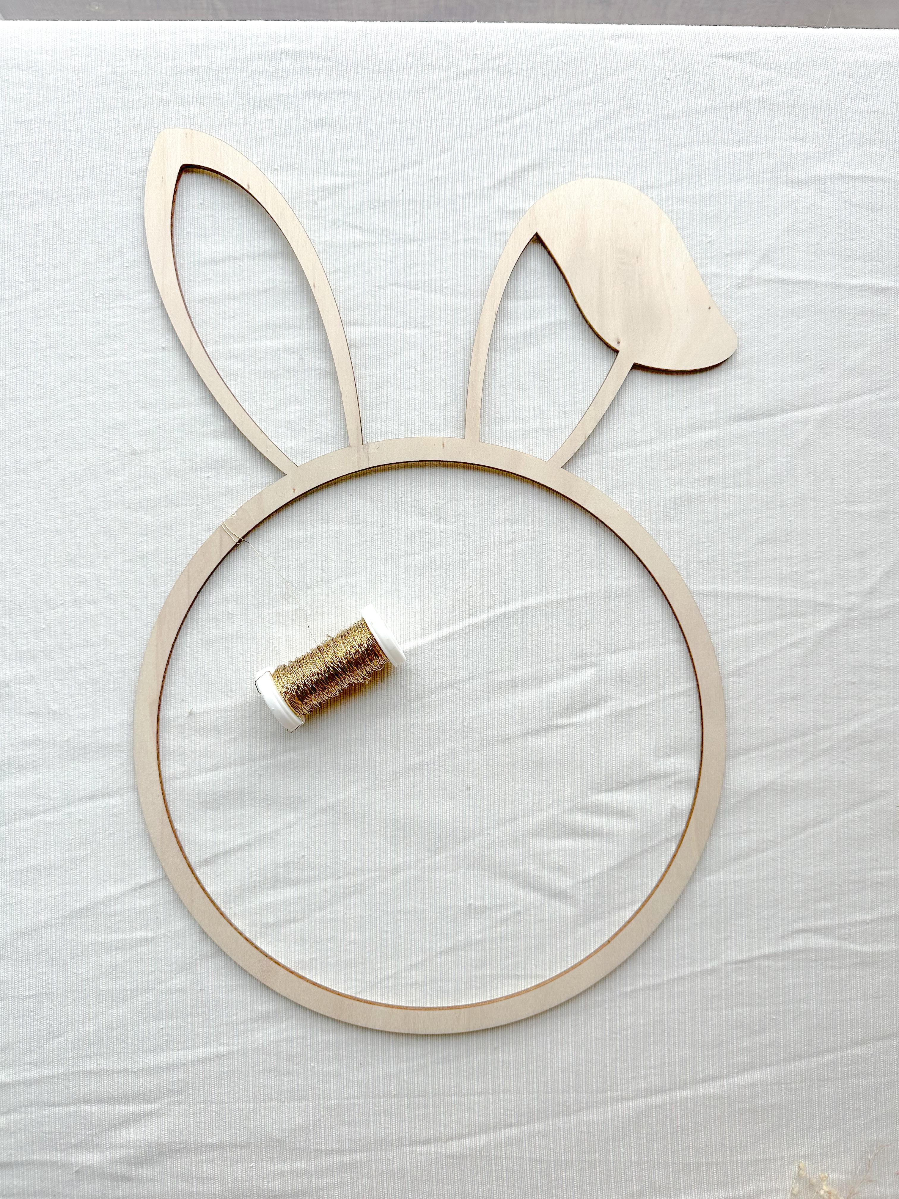 DIY pakket paashaas krans - Foto