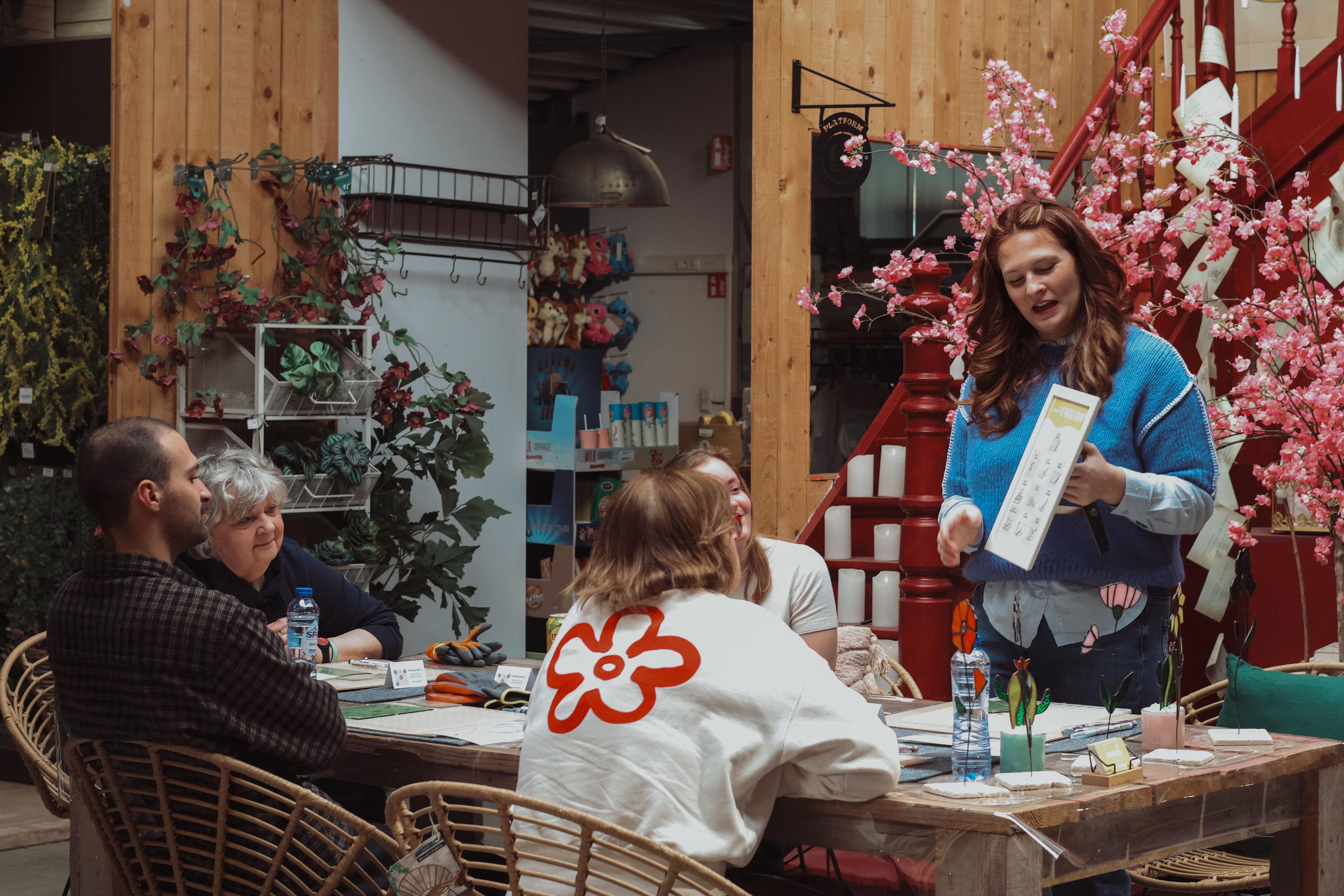 Glas in lood initiatie workshop: Zonnevanger - Foto