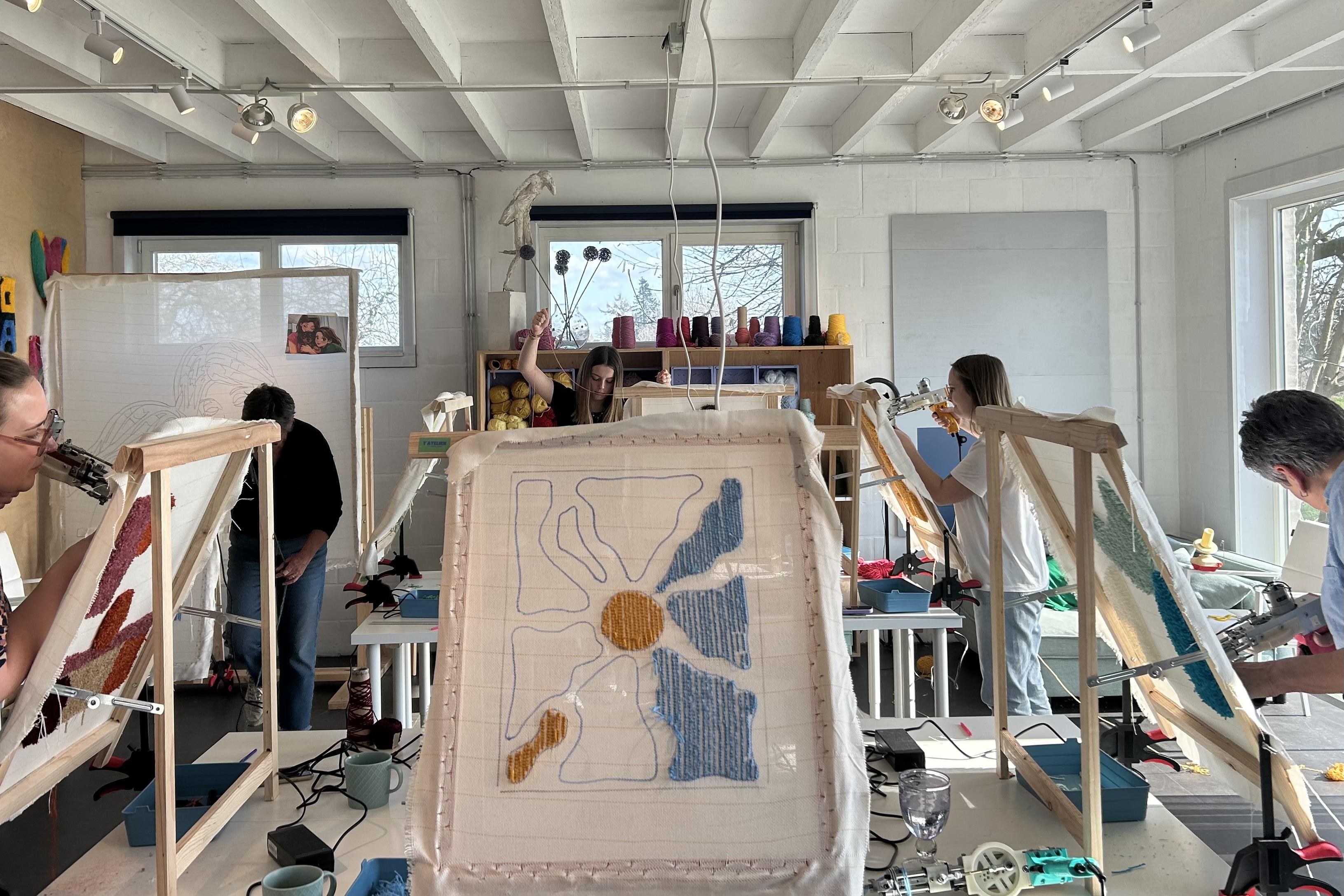 Workshop Tuften voor beginners - maak je eigen wandtapijt - Foto