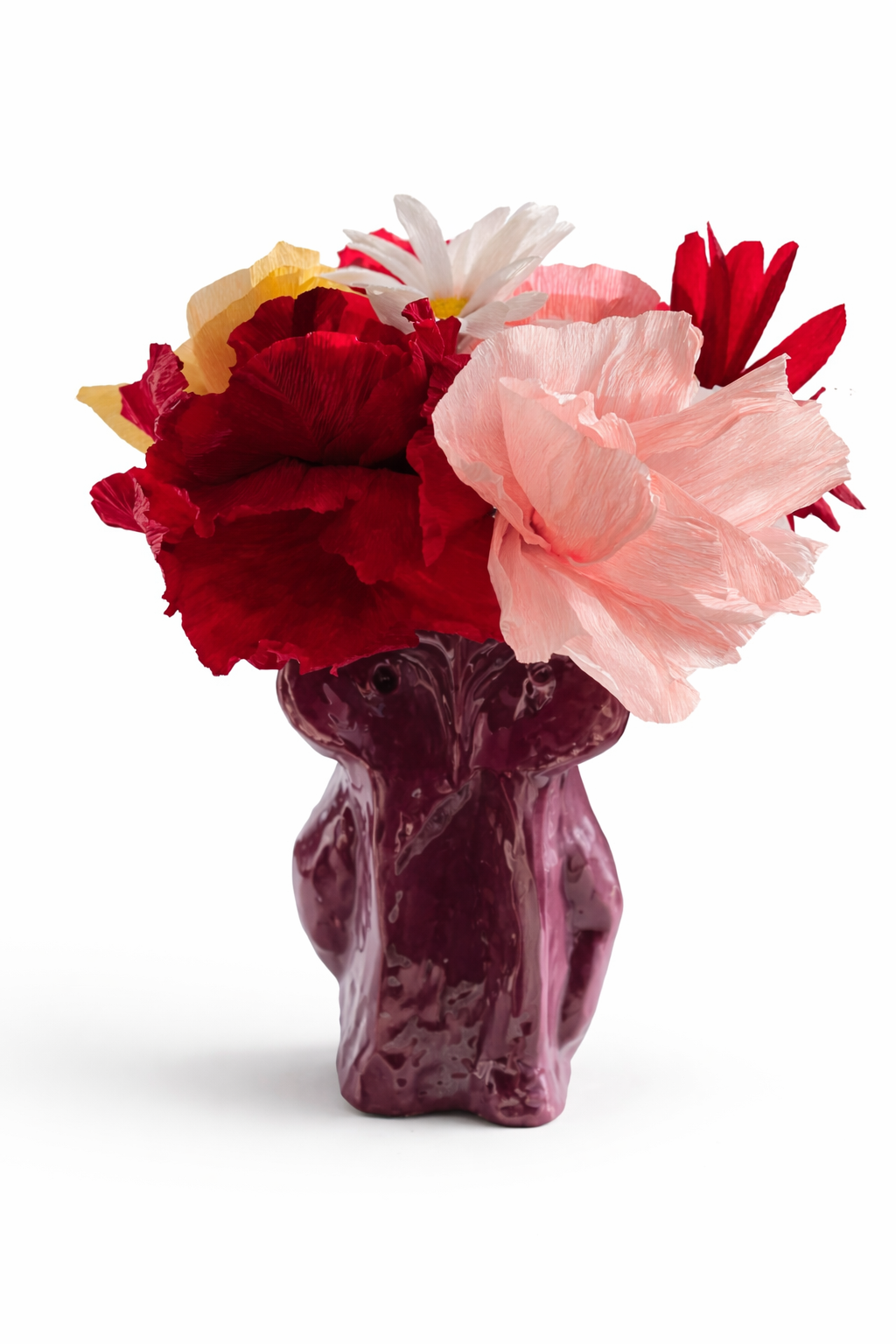 Design papieren bloemen maken met crêpepapier