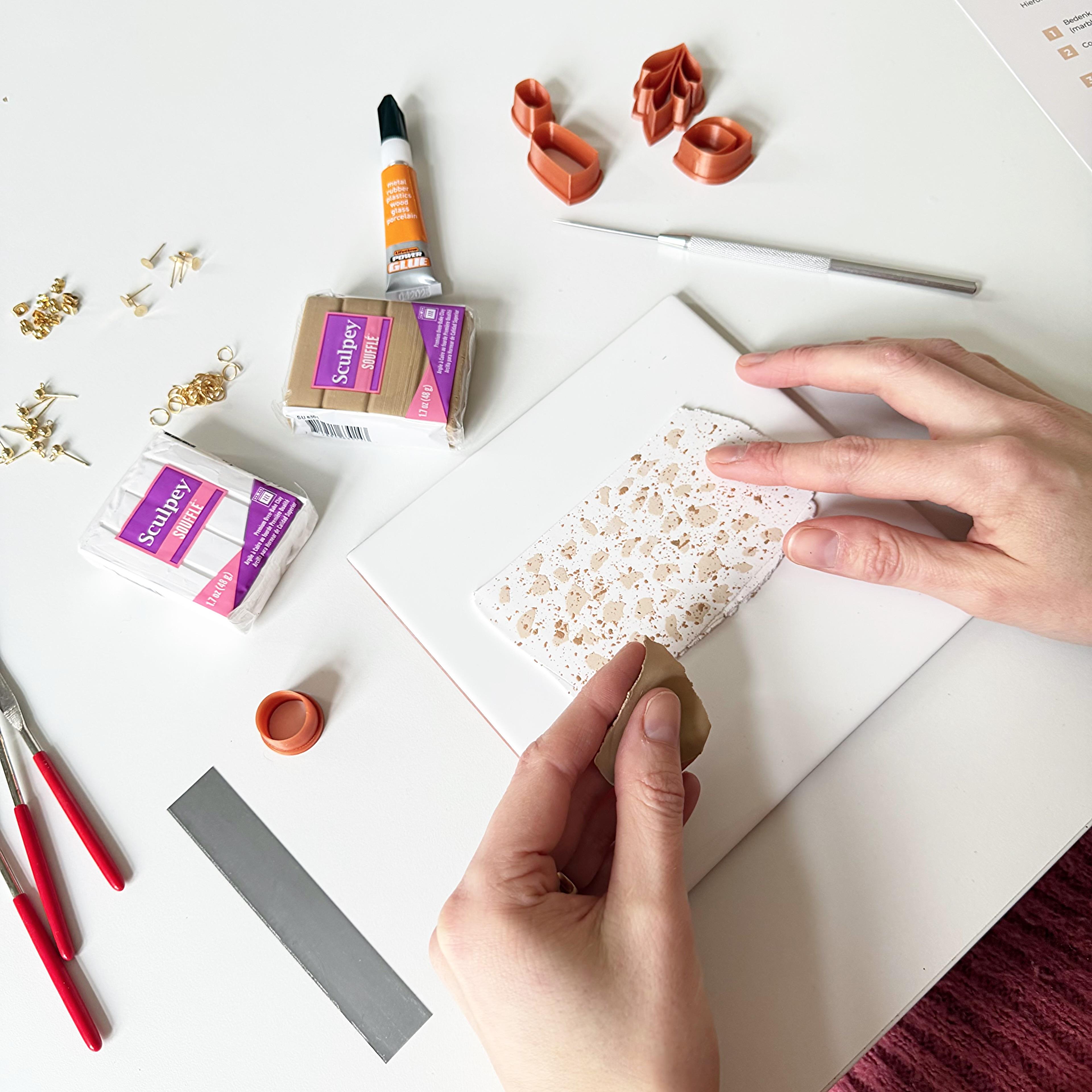 Online workshop oorbellen maken met polymeerklei - Foto