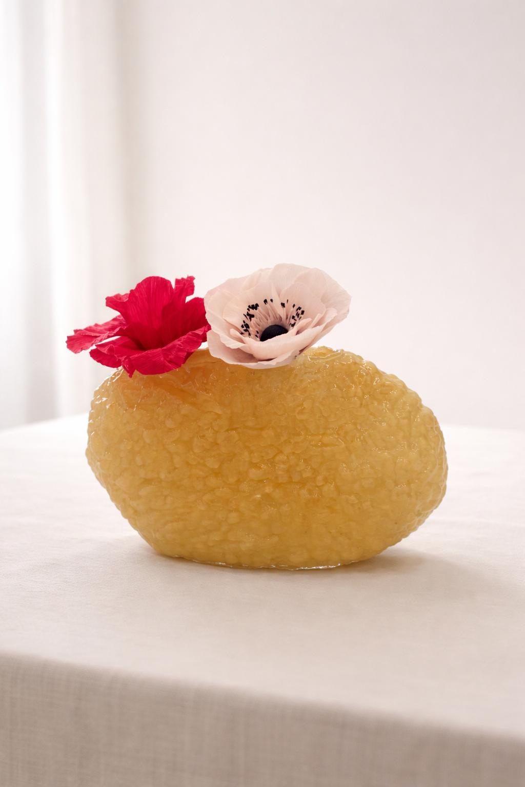 Design papieren bloemen maken met crêpepapier - Foto