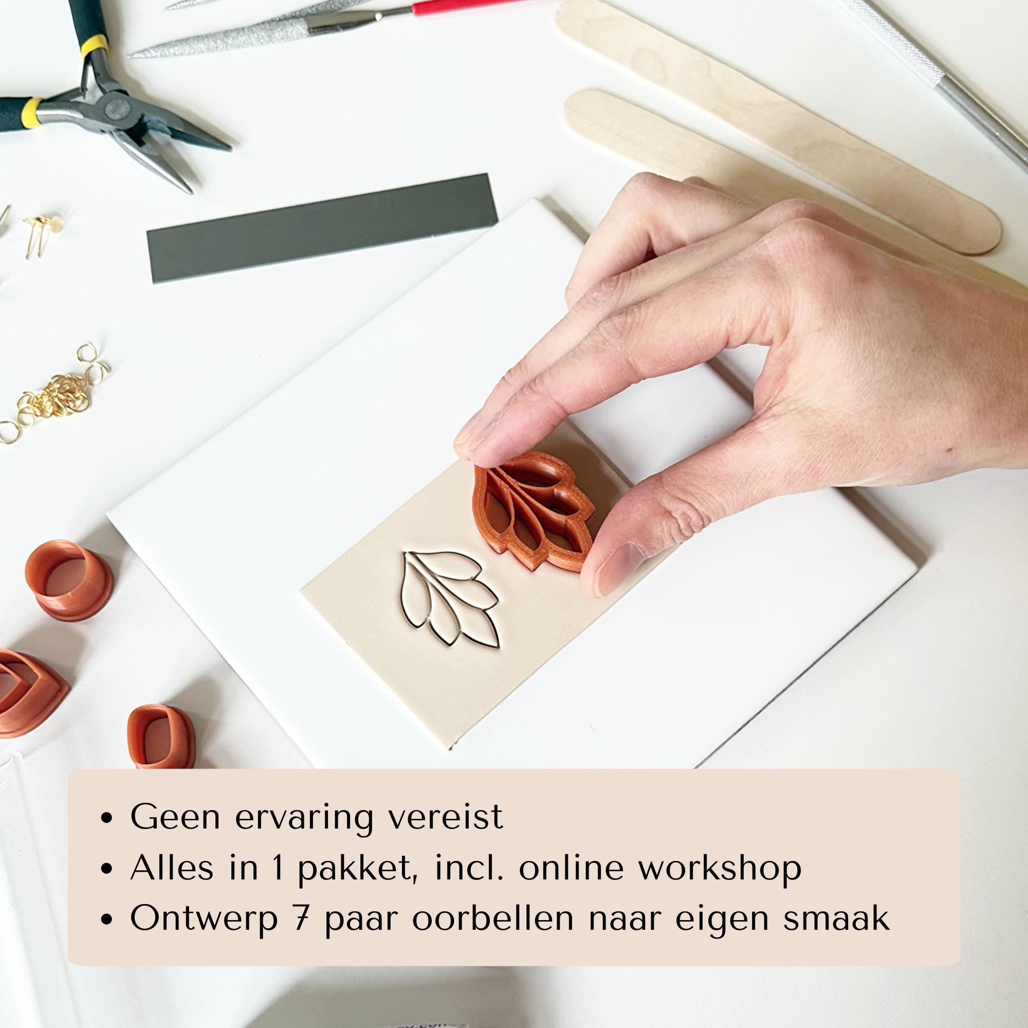 DIY pakket - oorbellen maken met polymeerklei - Foto