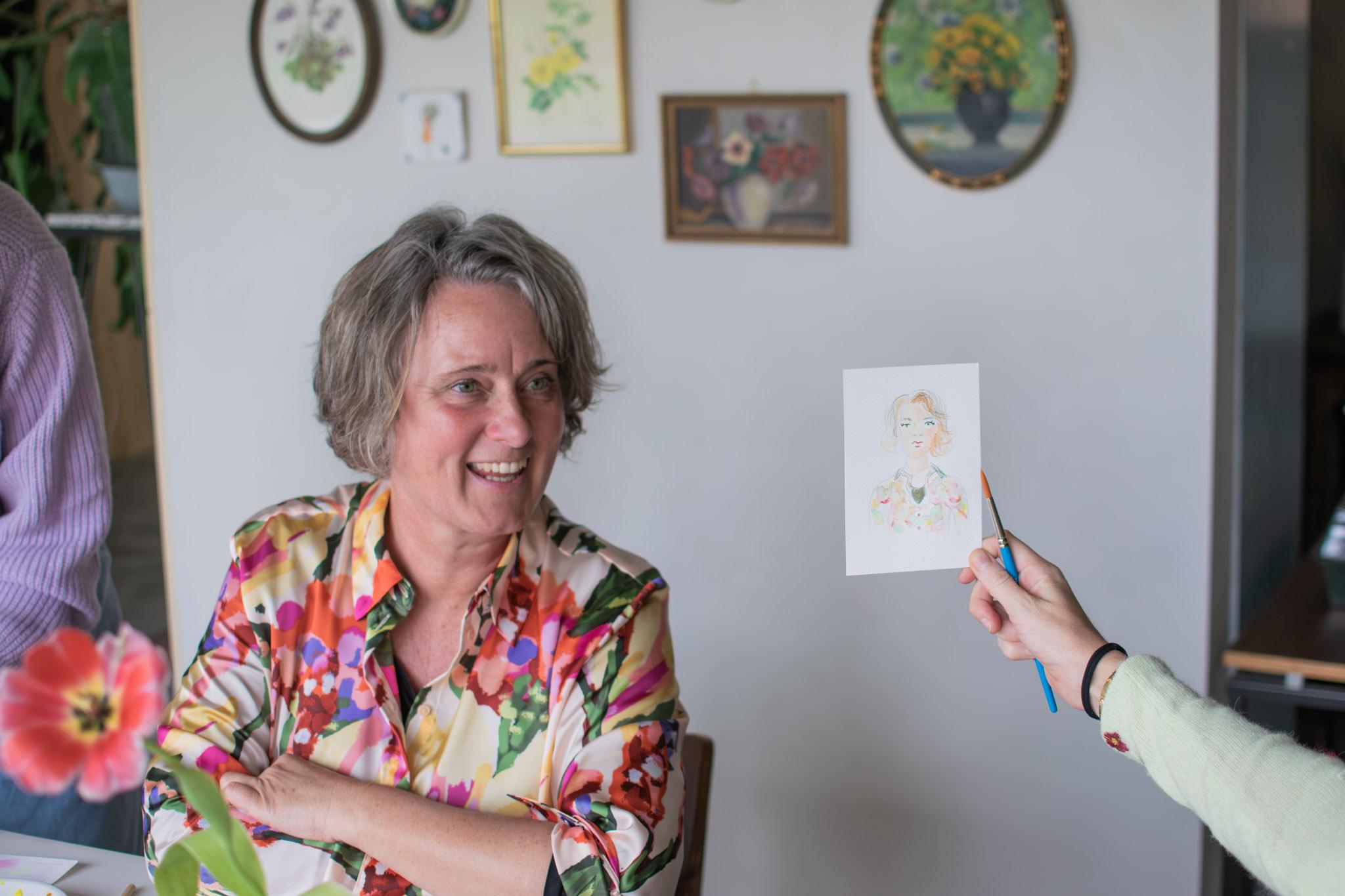 Aquarel workshop voor vrijgezellen - Foto