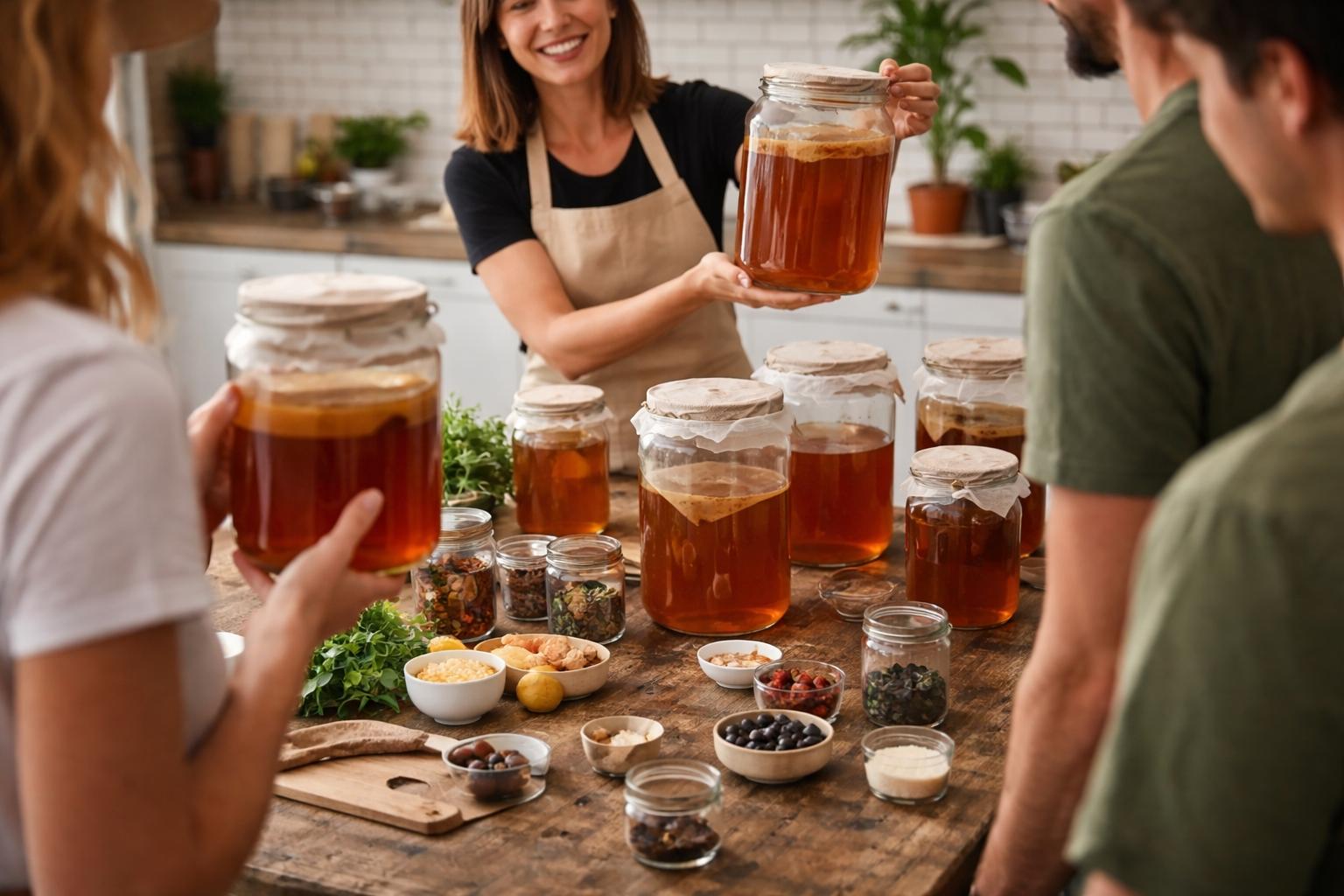 Kombucha - stap voor stap - Foto