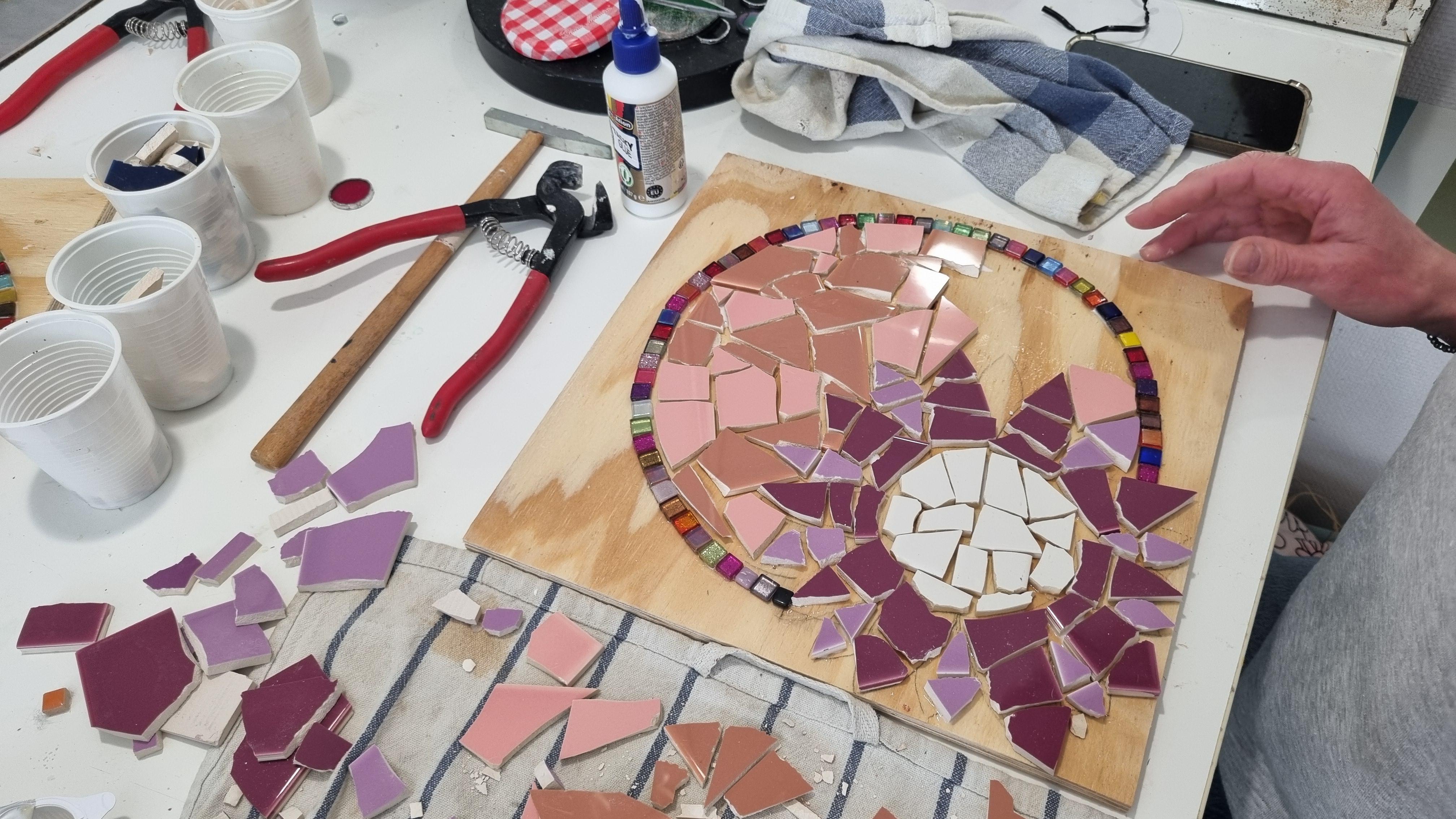 Workshop Mozaiek - Foto