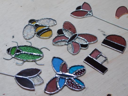 Glas in lood: Eigen creatie in koperfolie