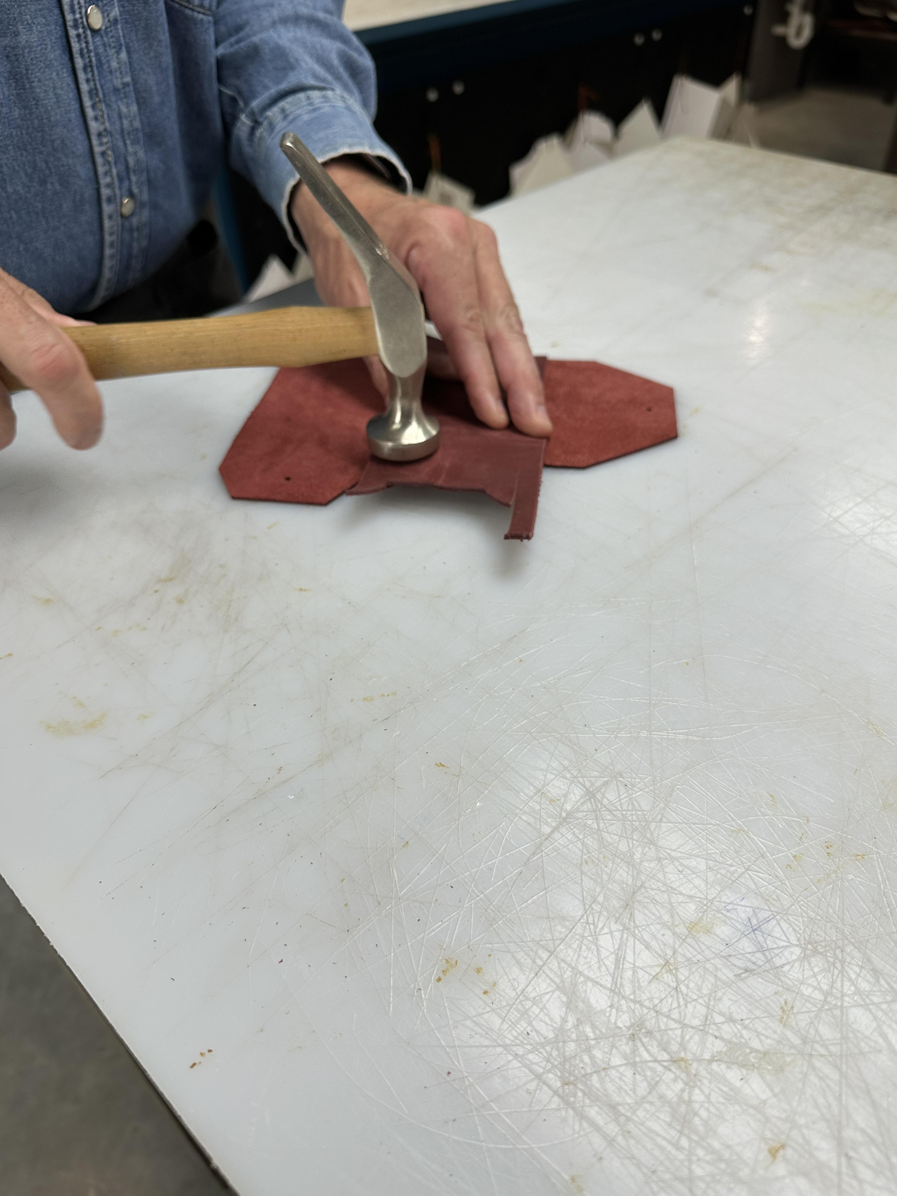 Lederen wallet maken zonder naaien (Privé groep) - Foto