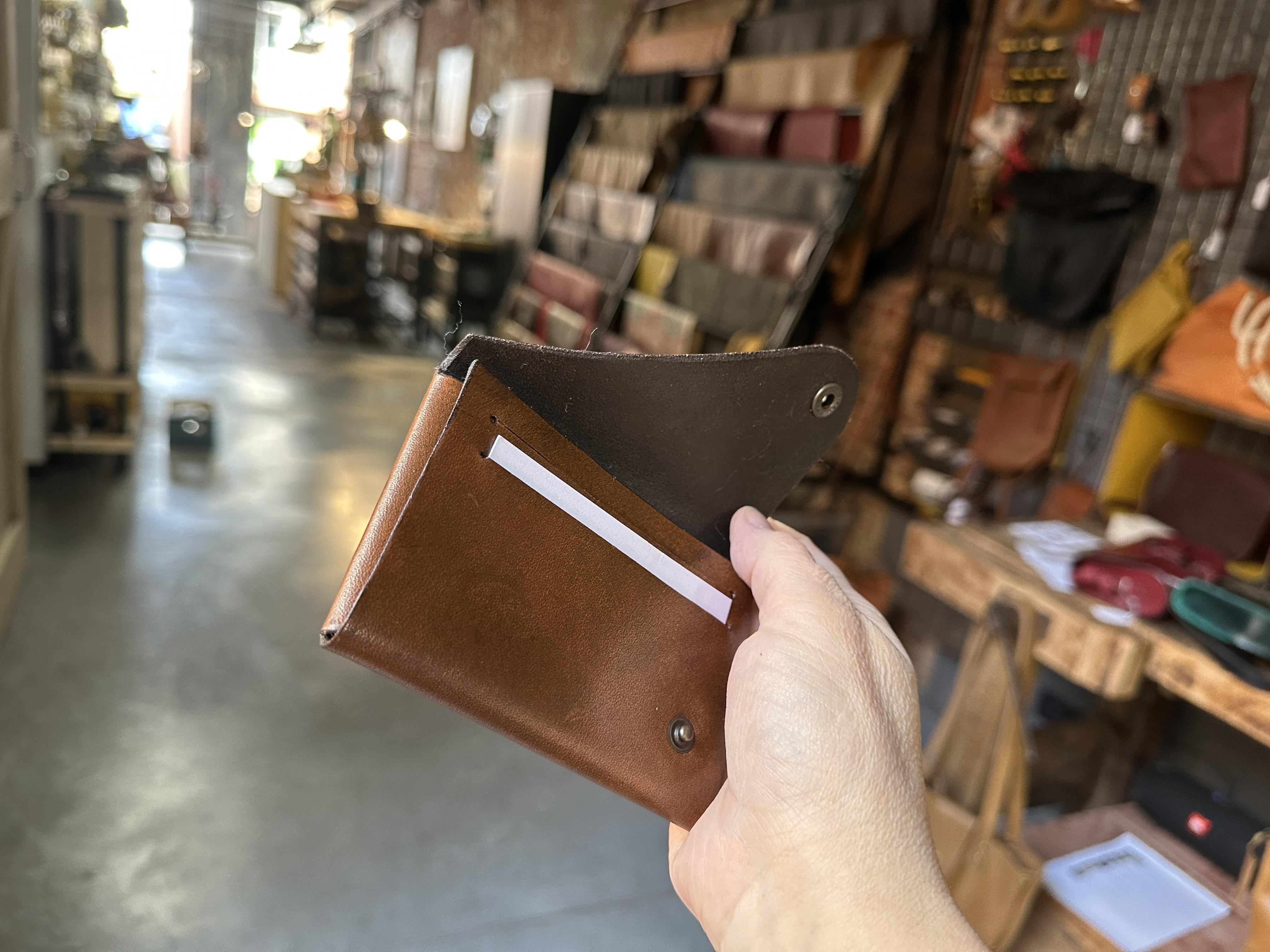 Lederen wallet maken zonder naaien (Privé groep) - Foto