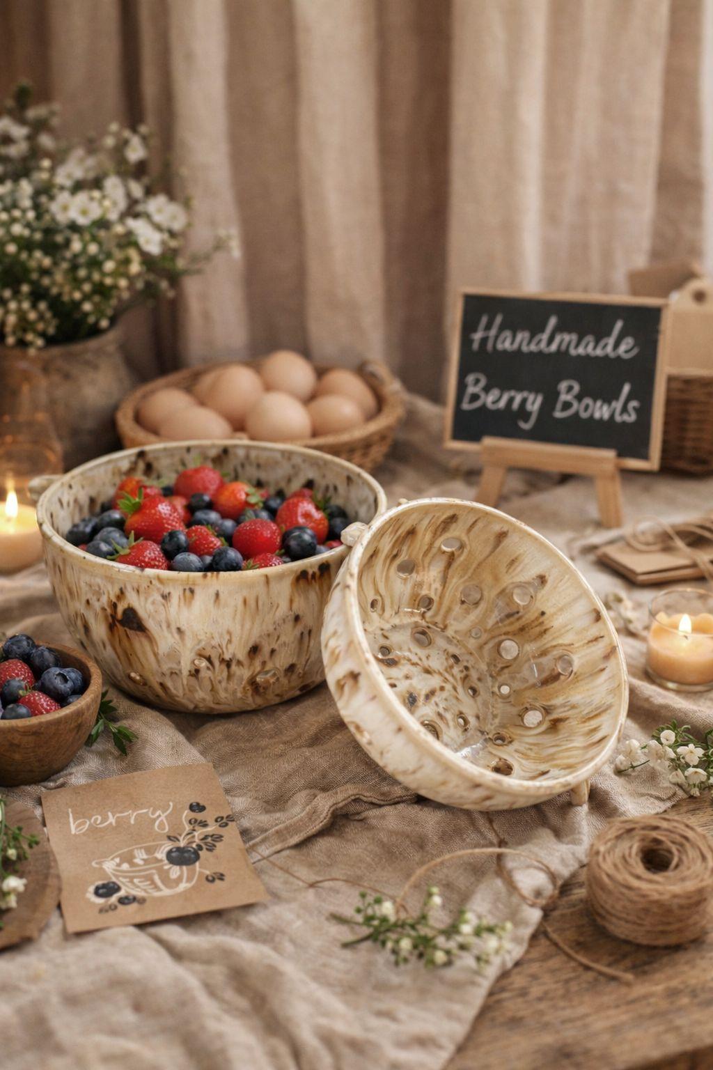 Berry Bowl & Onderbordje🍓 Keramiek Workshop - Foto