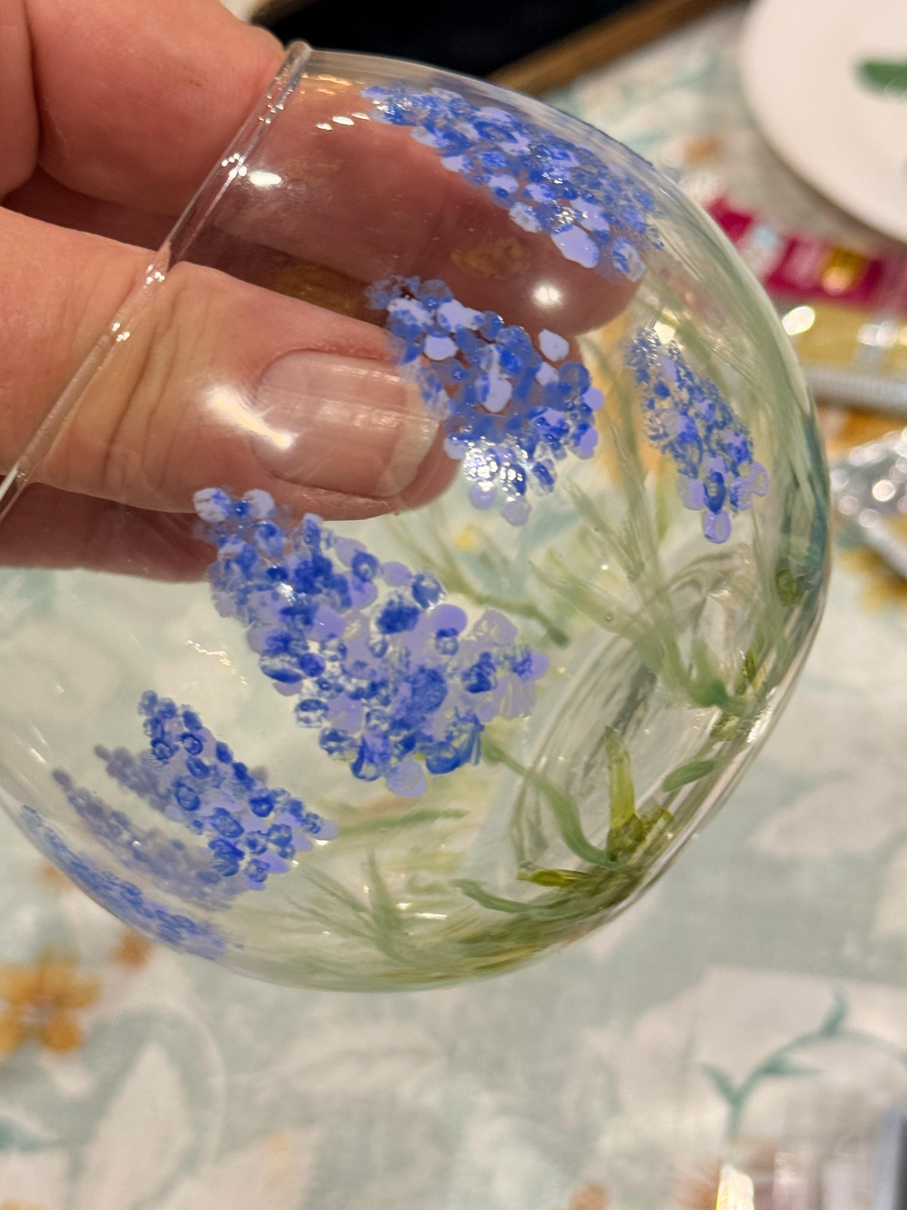 Workshop glazen waxinelichthouder beschilderen - Foto