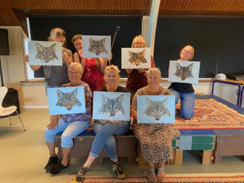 Workshop poes schilderen - Foto