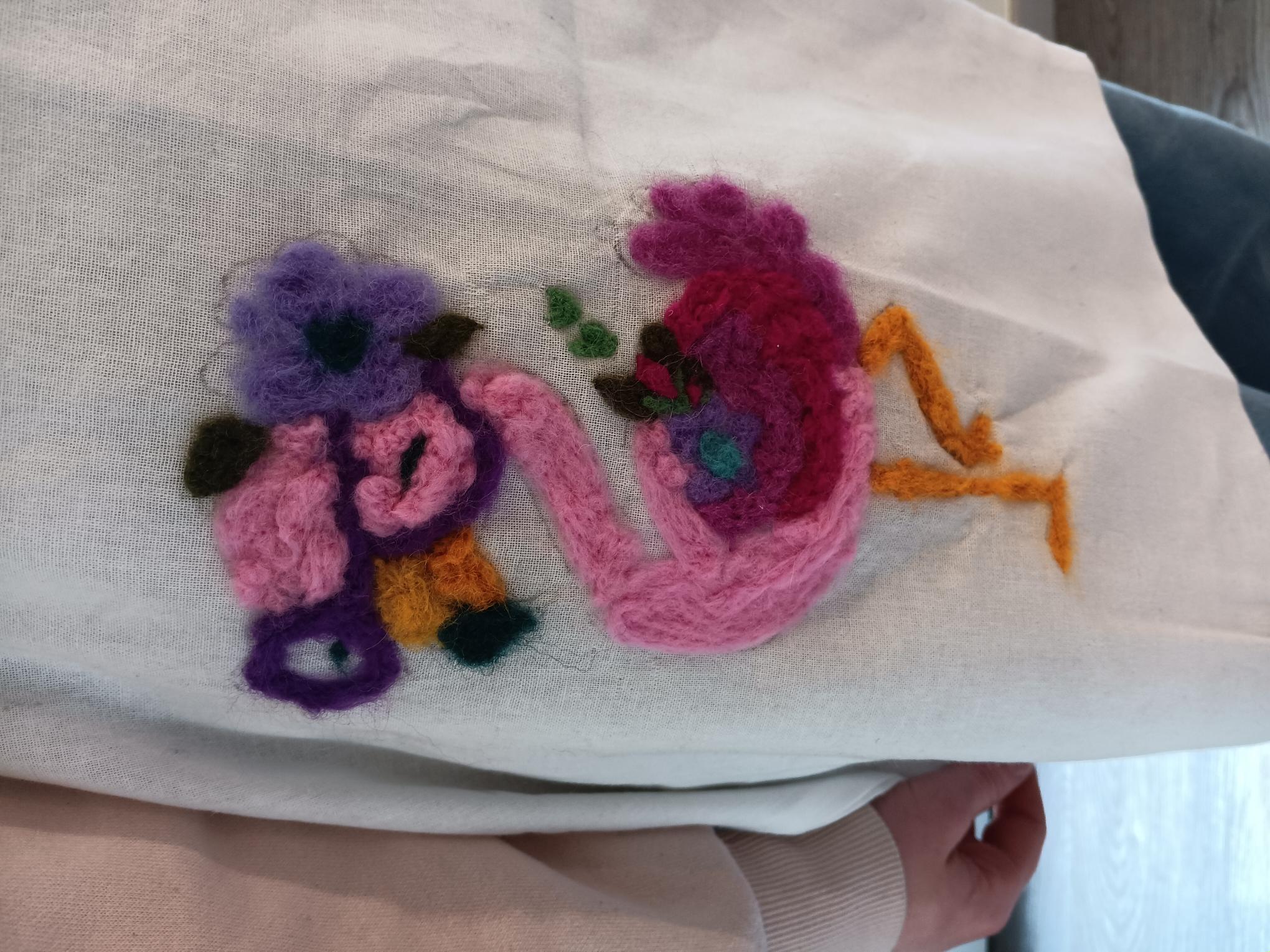 Totebag pimpen met naaldvilten in Schelle