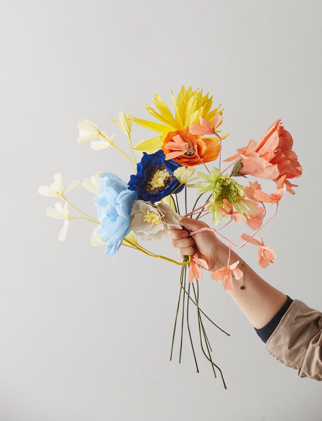 Crèpe papieren bloemen workshop