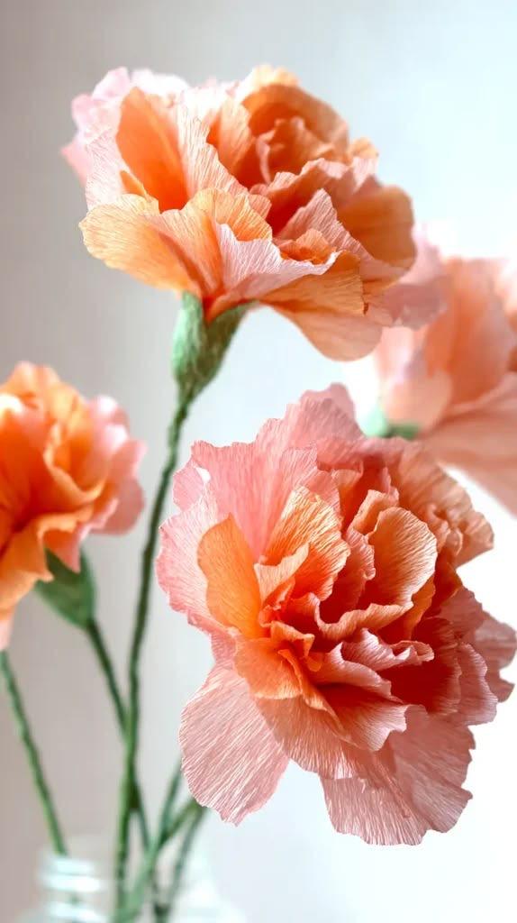 Crèpe papieren bloemen workshop - Foto