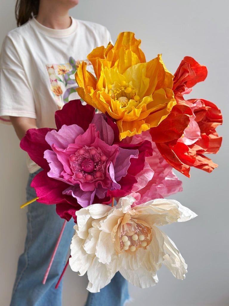 Ontbijt & bloemenkunst: maak een reusachtige crêpebloem workshop - Foto