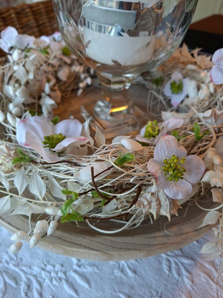 Krans in gebleekte tinten workshop - Foto