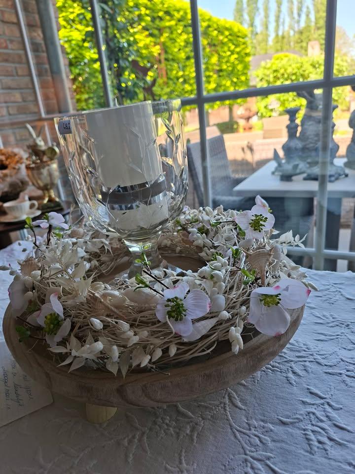 Krans in gebleekte tinten workshop - Foto