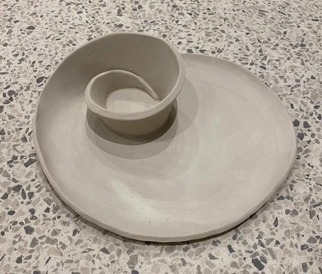 Keramiek hapjesschotel - Foto