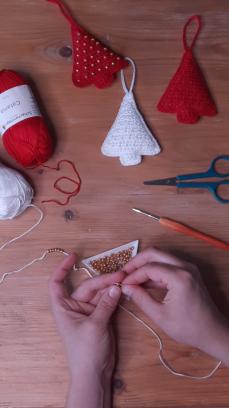 Kerstboompjes haken