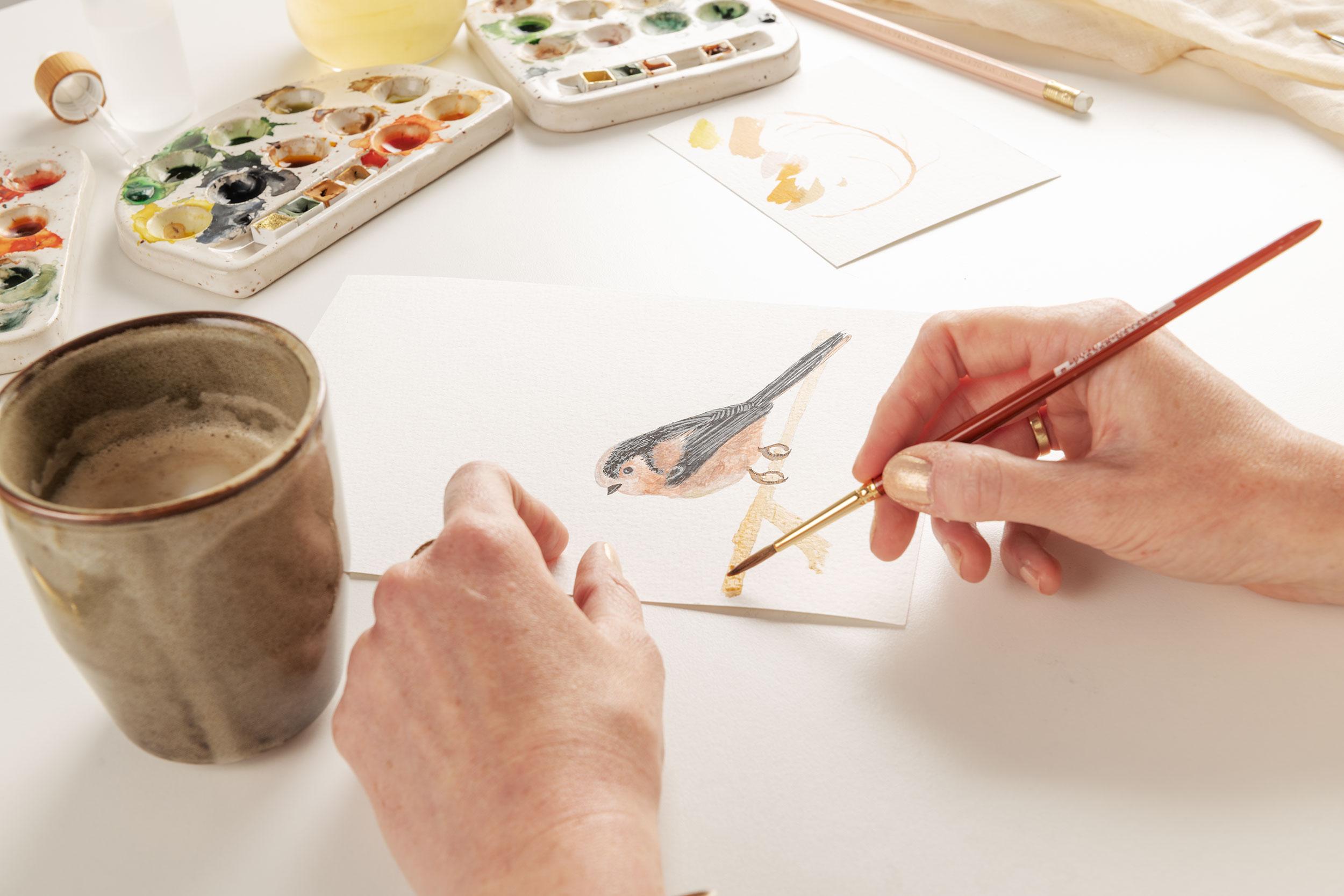 Vogels in aquarel (dagworkshop) - Foto