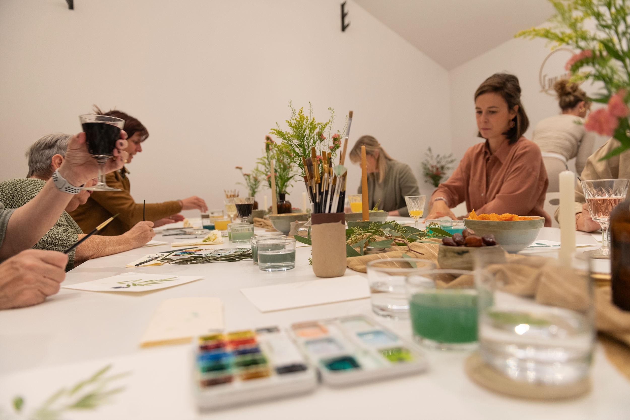Aquarellen van zomers fruit voor beginners - Foto