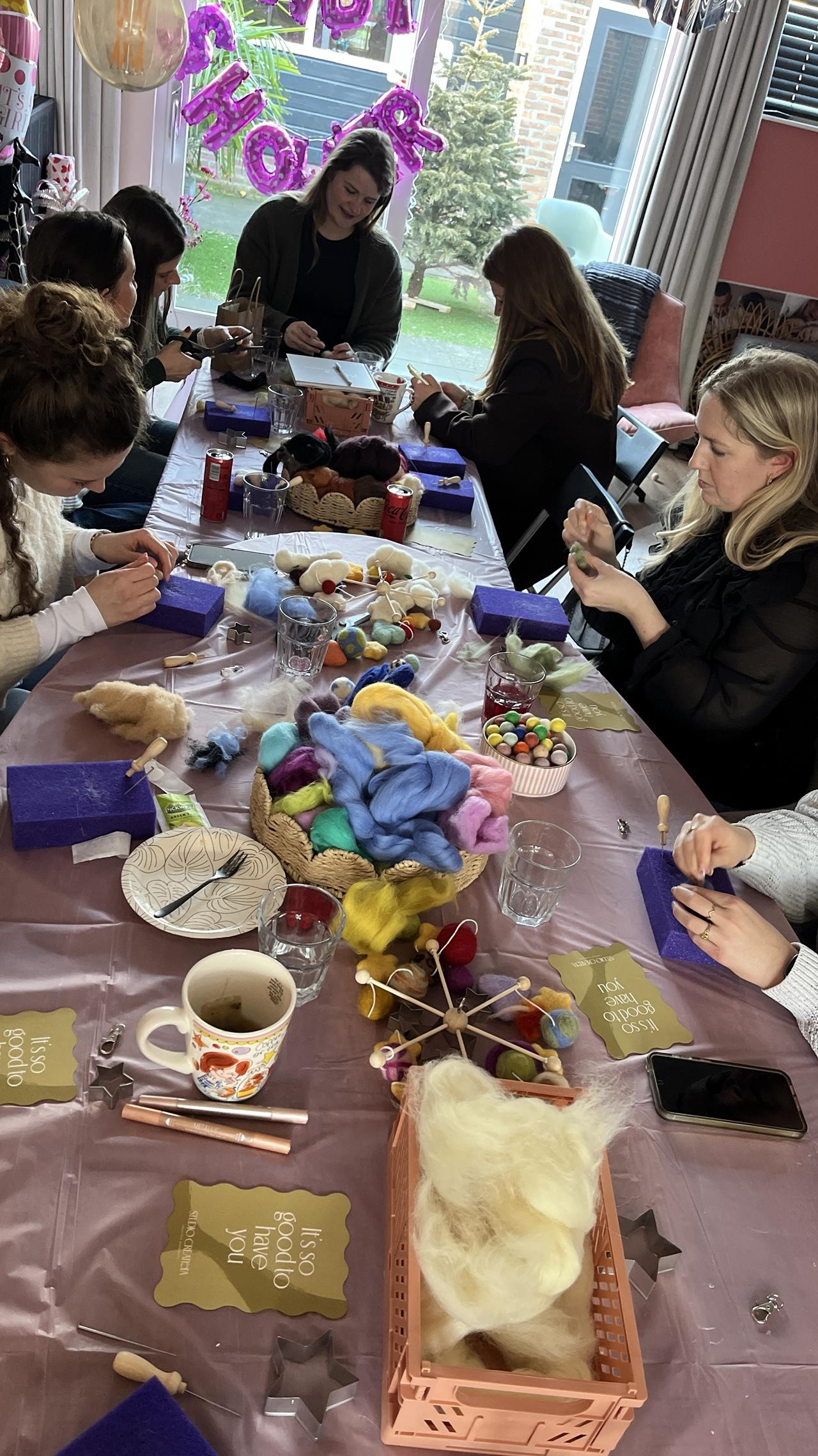 Babyshower Workshopbox - Babymobiel Naaldvilten - Foto