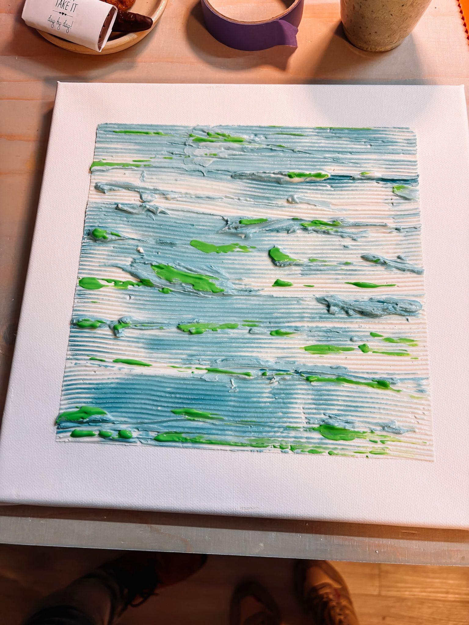 Workshop Textured Art voor bedrijven - Foto