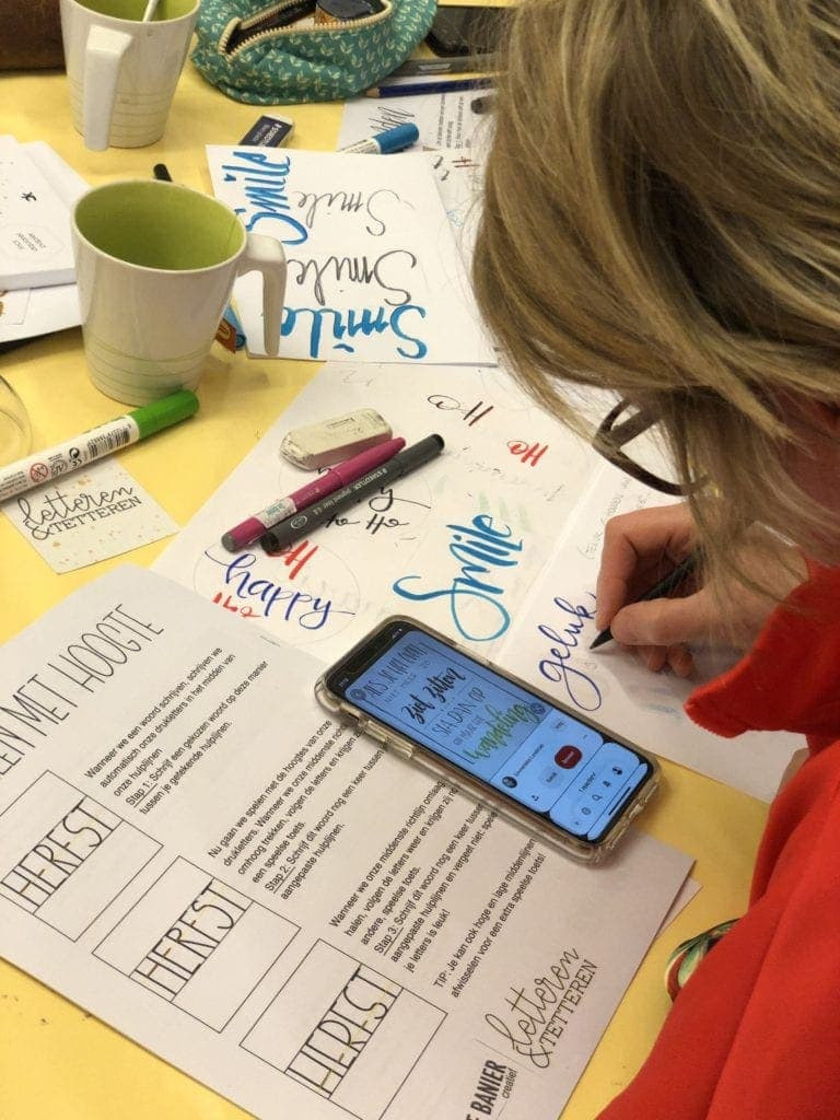 Workshop handletteren - Foto