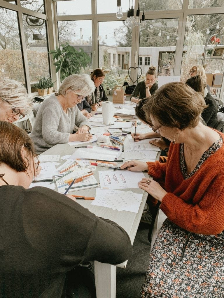Workshop handletteren - Foto