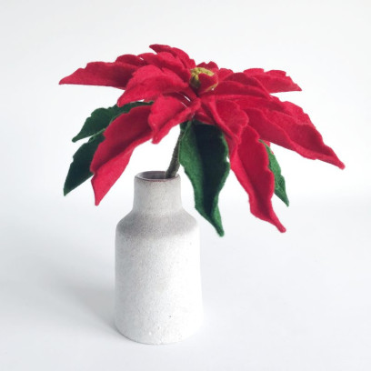 Workshop Kerstster / Poinsettia maken van Wolvilt