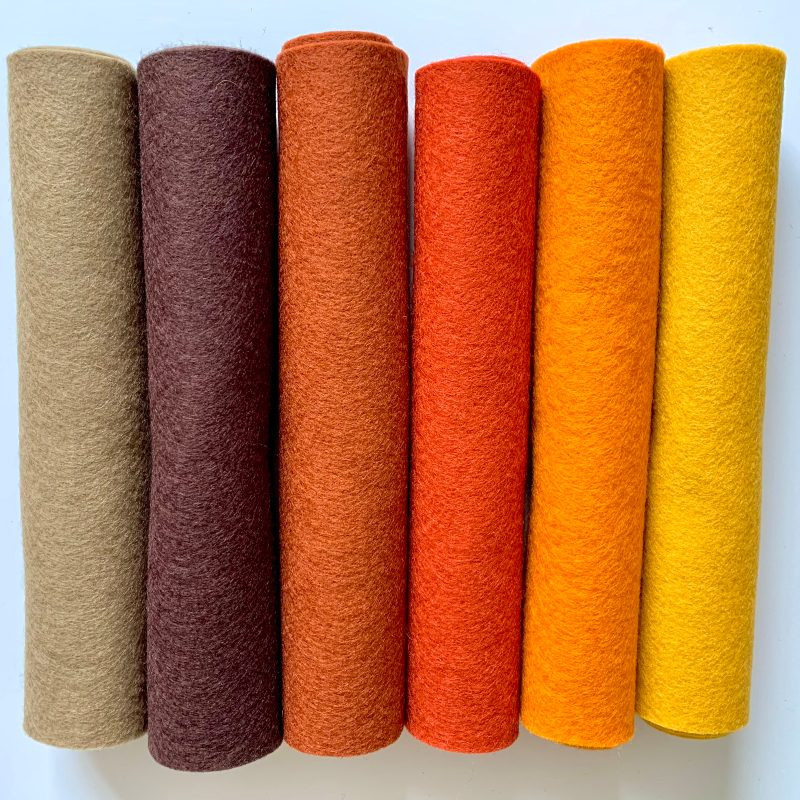 DIY pakket & online workshop vilten: herfst "blad en bloem" - Foto