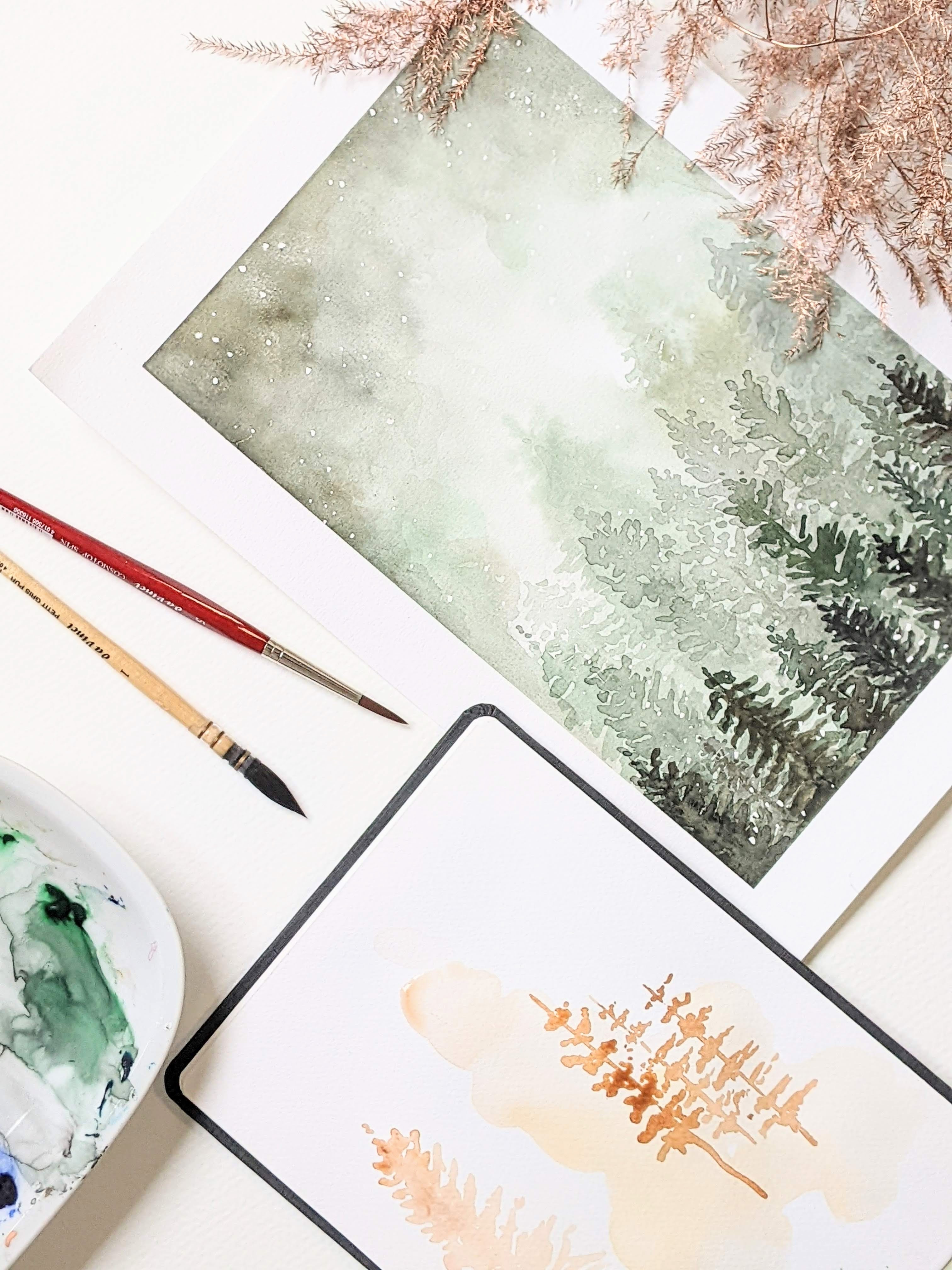 Workshop: Aquarel 'Dromerig winterlandschap' schilderen! - Foto