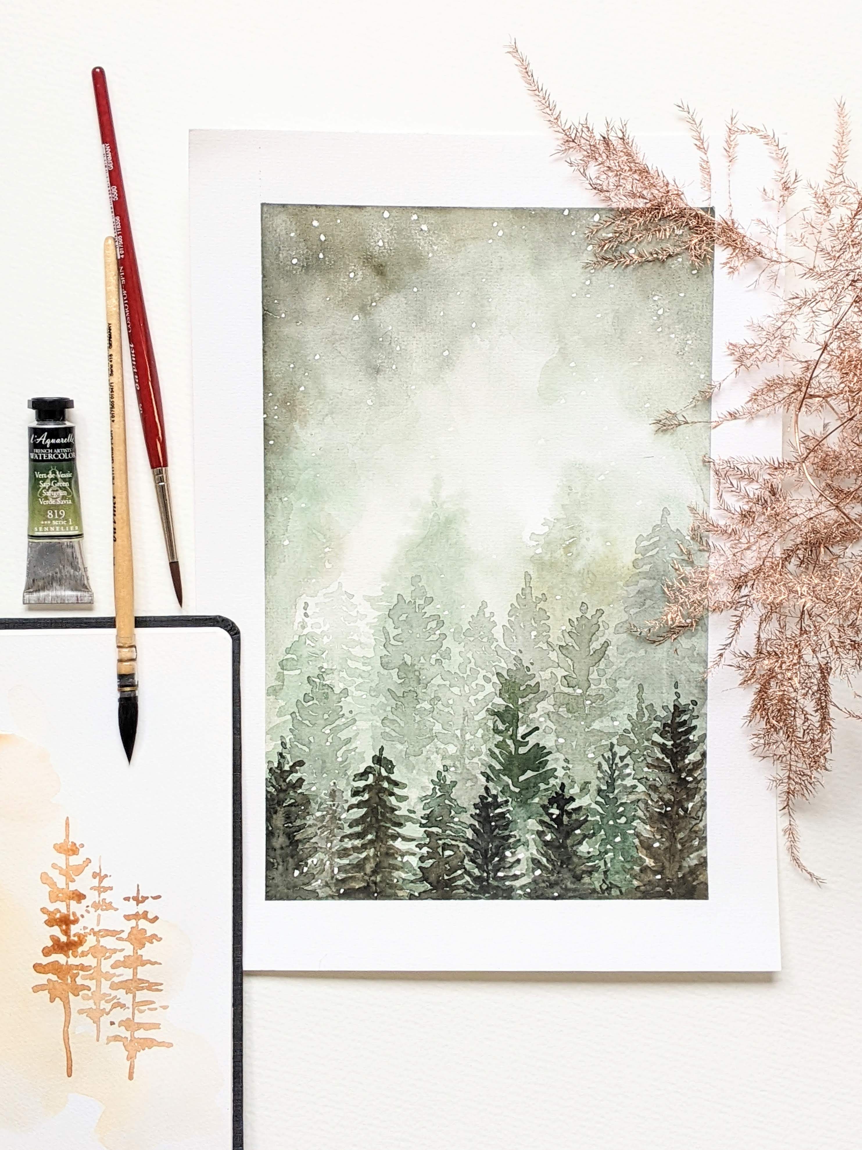 Workshop: Aquarel 'Dromerig winterlandschap' schilderen!