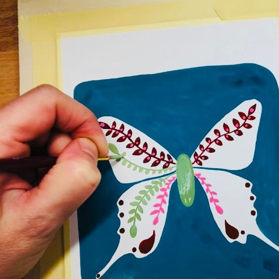 Online cursus. 'Folk art' schilderen met gouache - Foto