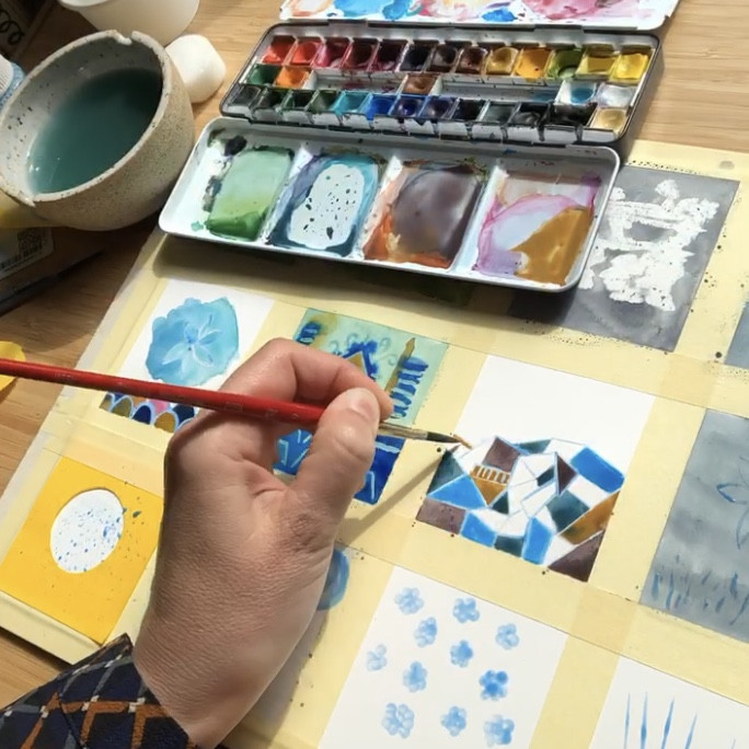 Online cursus. Maskeren en hoe je het kunt gebruiken in illustraties - Foto