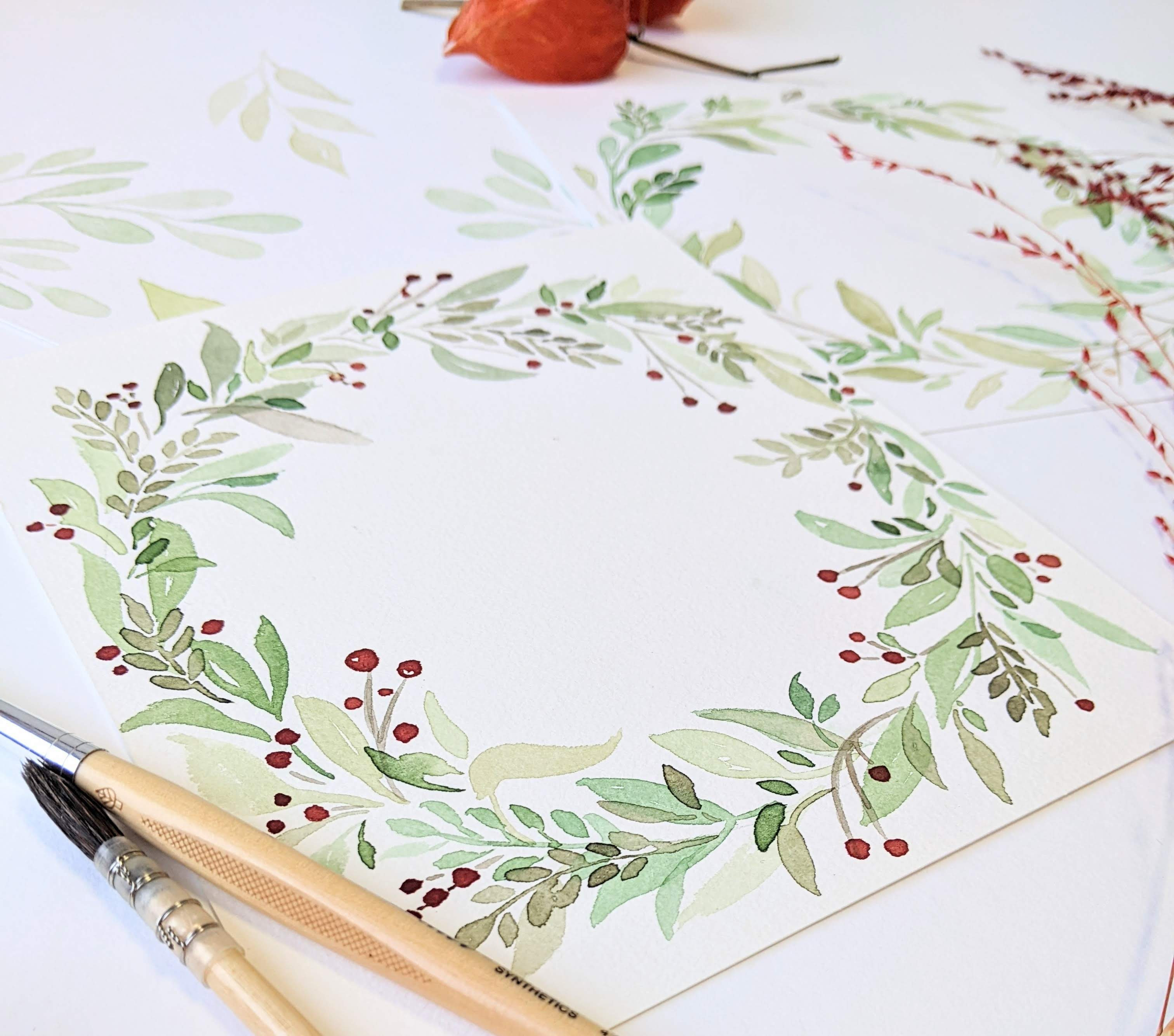 Workshop Kerstkrans Olijf/eucalyptus - Foto