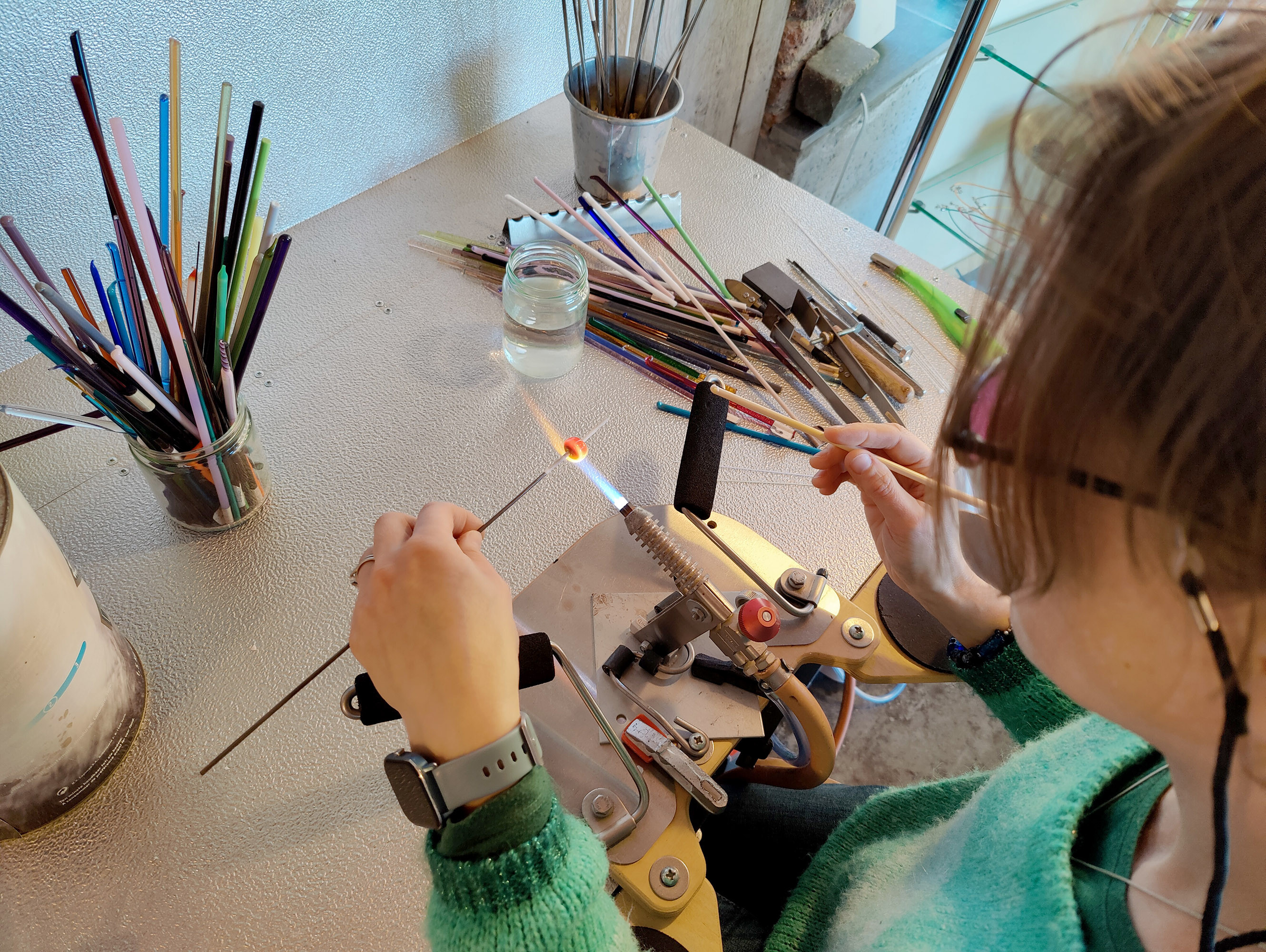 Workshop Glaskralen maken - Foto