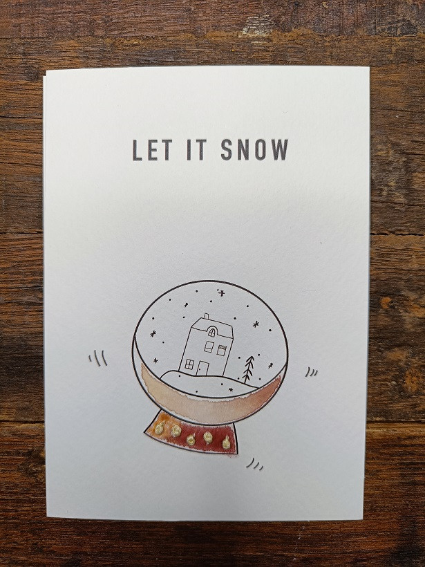 8 Leutige Kerstkaarten + borduurset DIY pakket - Foto