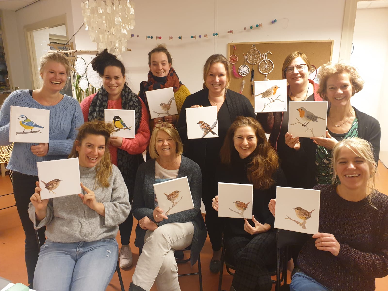 Workshop vogel schilderen met acrylverf!