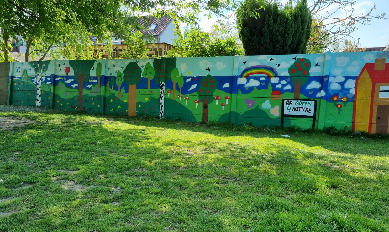 Workshop Graffiti op muur (speelplaats, gemeente,...) - Foto