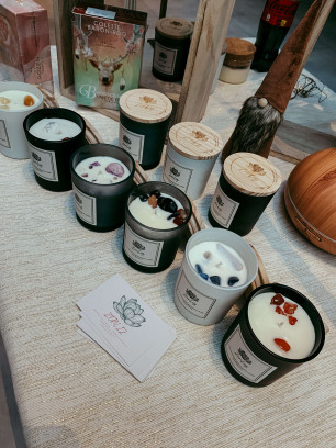 DIY pakket: natuurlijke edelsteenkaarsen maken