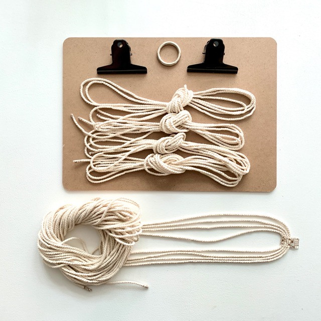 DIY Macramé Thuis KIT: Bottle Bag - Foto