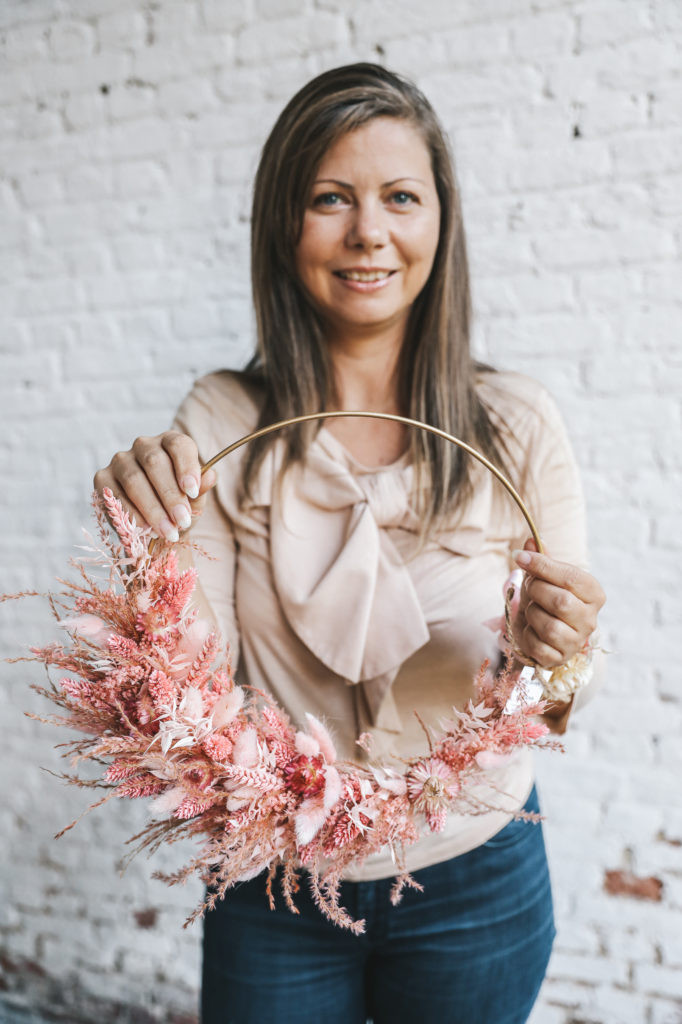 Workshop Droogbloemen krans - Flower Hoop - Foto