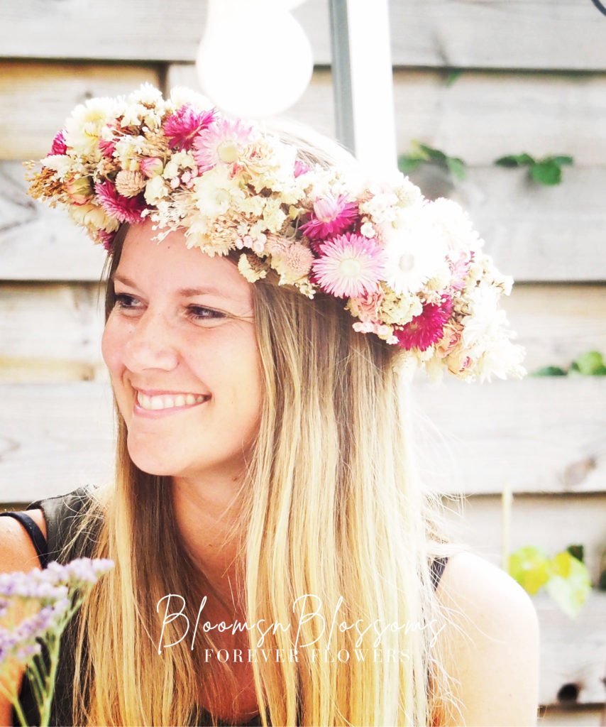 Workshop Droogbloemen krans - Flower Hoop - Foto