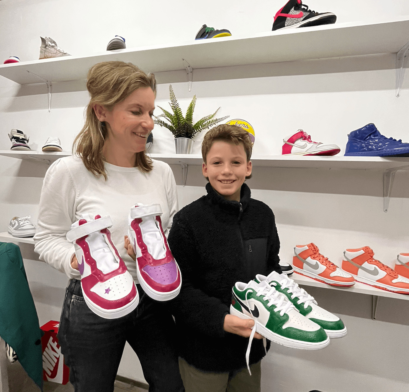 Custom sneakers basistechnieken in Wilrijk/ Antwerpen - Foto