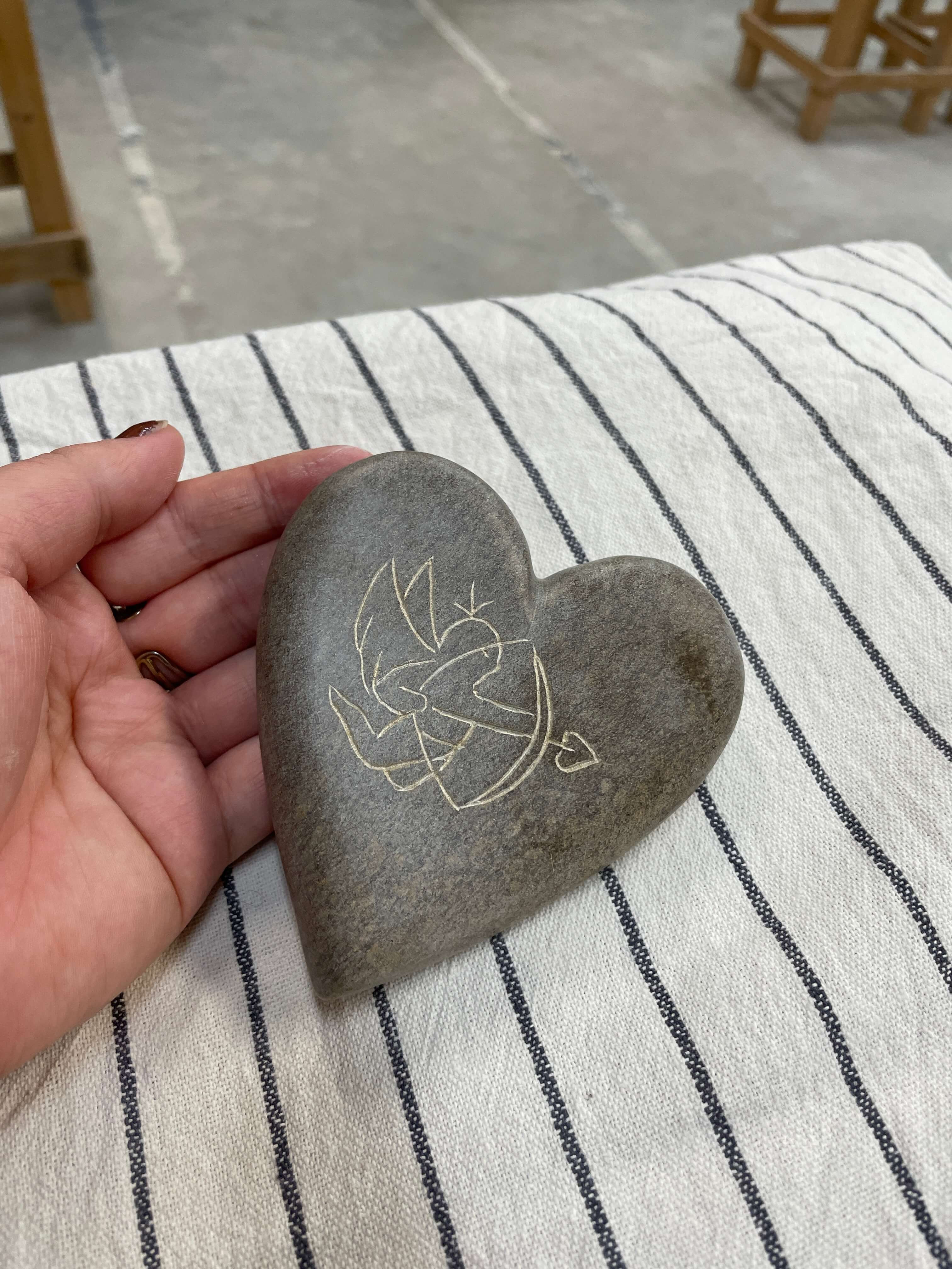 DIY-pakket: Speksteen Hart - Foto