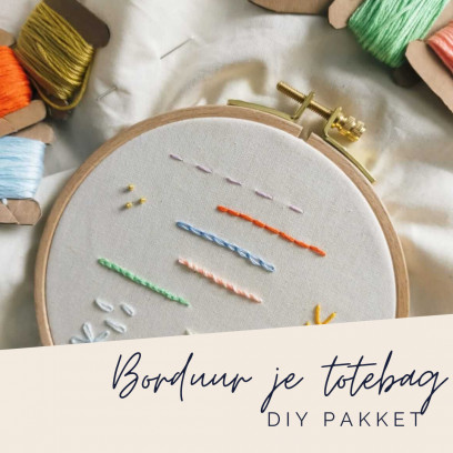 DIY pakket: Borduren - pimp je totebag